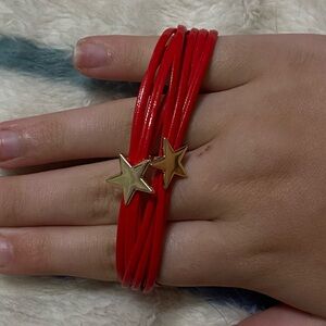 NWOT! Red Star Charm Bracelet